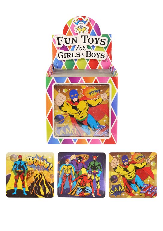 Superhero Mini Jigsaw Puzzles (13cm x 12cm) Assorted Designs