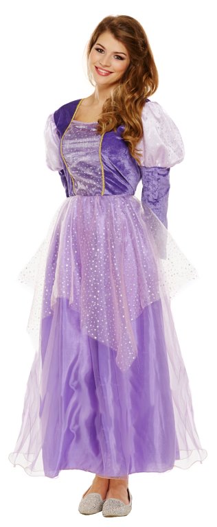 Long Hair Princess (One Size) Adult Fancy Dress Costume