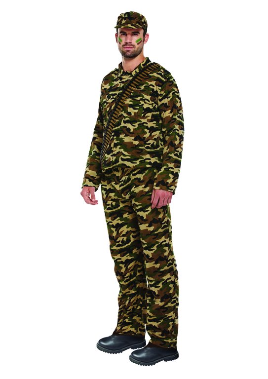 Army Man (One Size) Adult Fancy Dress Costume