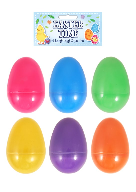 Easter Egg Capsules (8cm) Assorted Colours