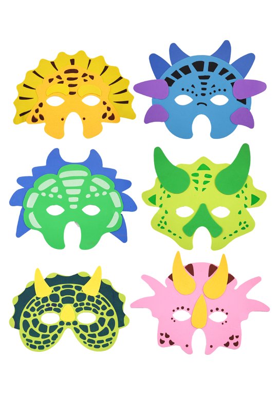 EVA Dinosaur Masks (3 Assorted Designs)
