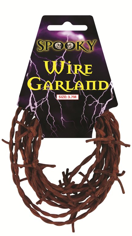 Rusty Barbed Wire Garland (3.7m)