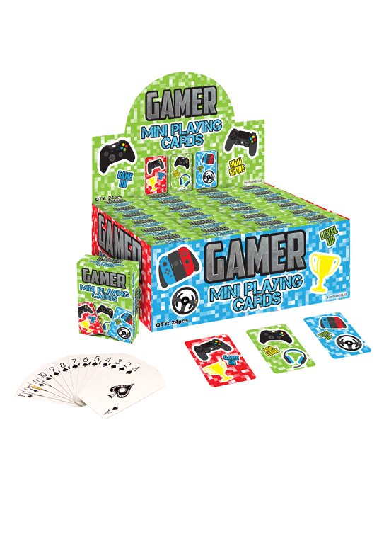 Mini Gamer Playing Cards (6x4cm) 3 Assorted Designs