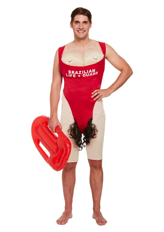 Beach Lifeguard (One Size) Adult Fancy Dress Costume