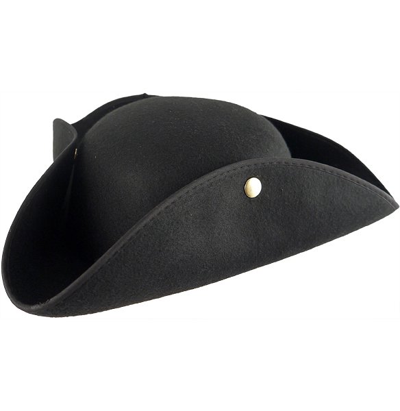 Black Pirate Hat (Adult)