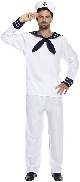 Sailor (One Size) Adult Fancy Dress Costume