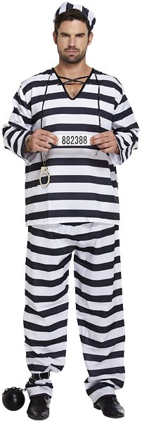 Prisoner (One Size) Adult Fancy Dress Costume
