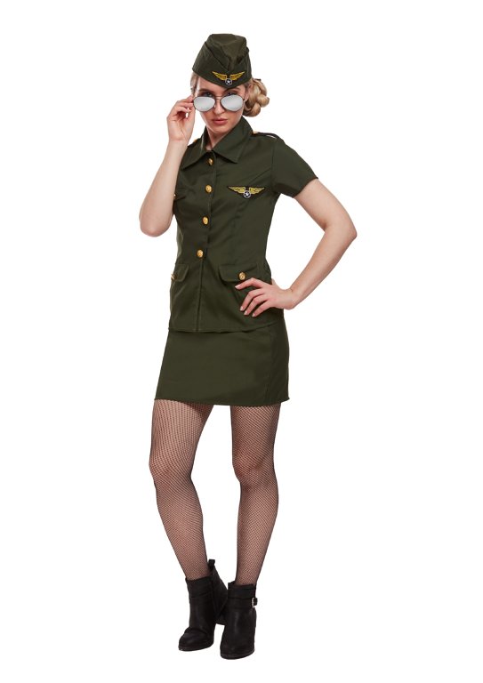 Army Lady (One Size) Fancy Dress Costume
