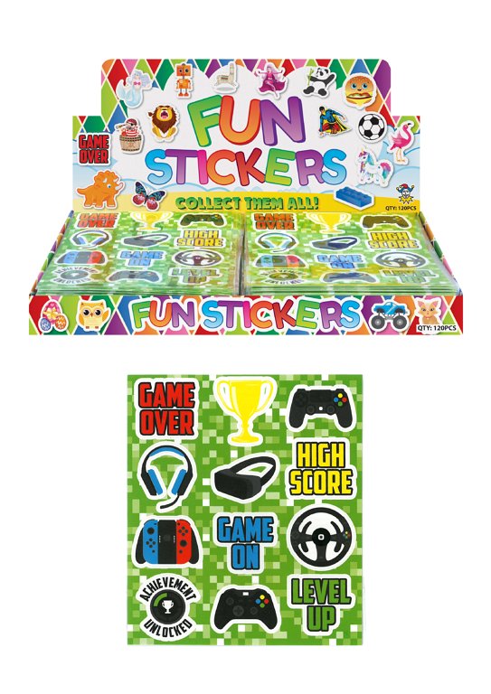 Gamer Sticker Sheets (10cm x 11.5cm)
