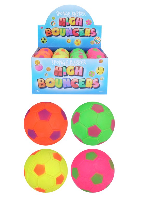 High Bounce Mini Football Balls (6.2cm) 4 Assorted Colours