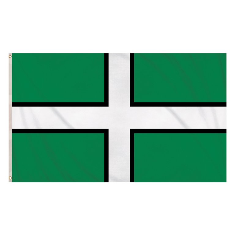 County Devon Flag (5ft x 3ft) Polyester, double stitched seam, metal eyelets