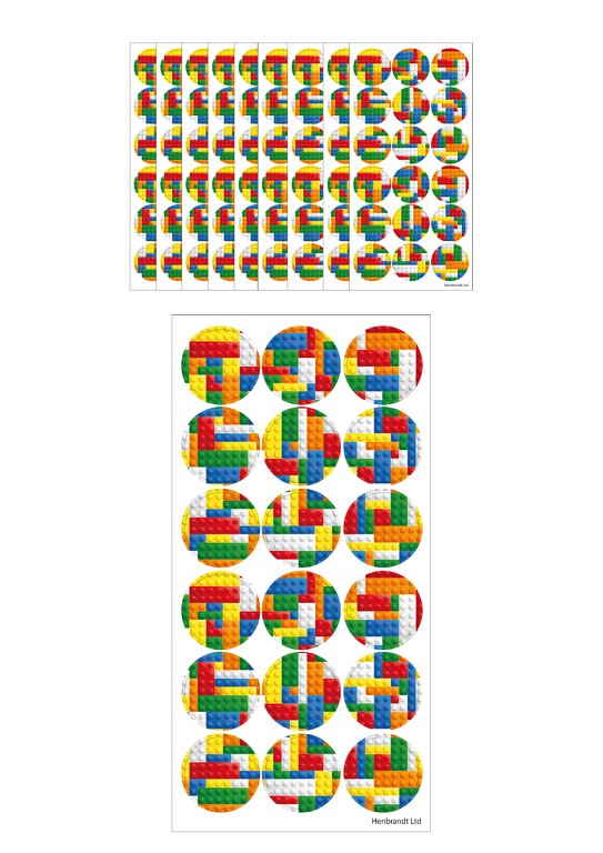 Large Brickz Stickers (2.5cm)