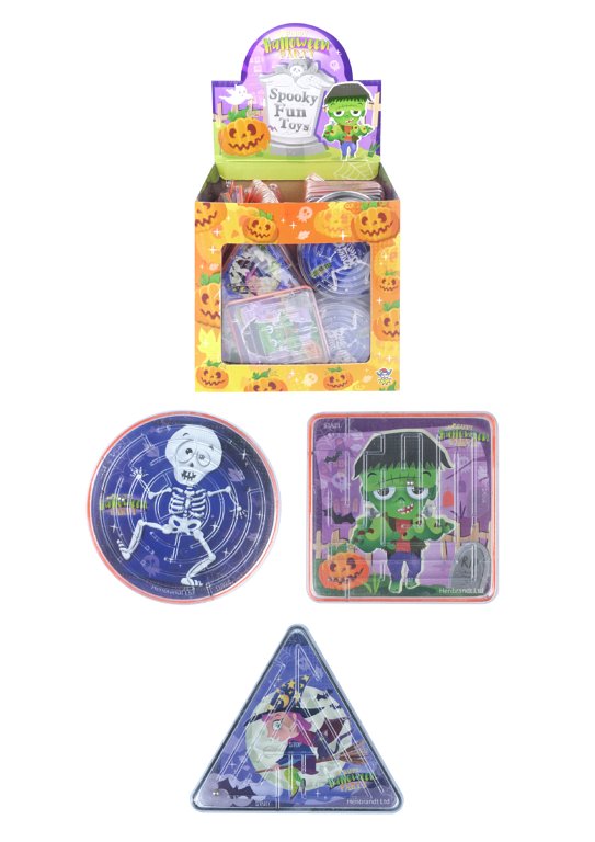 Halloween Maze Puzzles (3 Assorted Shapes and Designs)