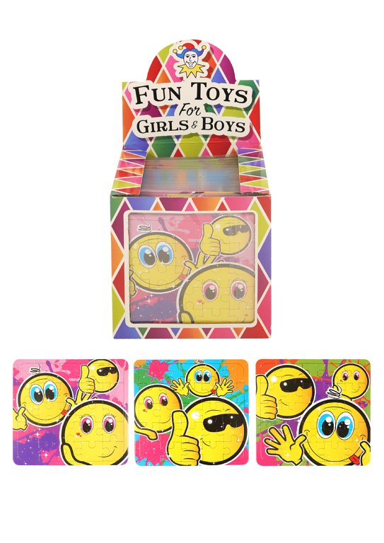 Mini Smile Face Jigsaw Puzzles (13cm x 12cm) Assorted Designs