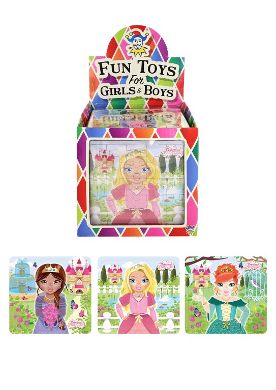 Princess Mini Jigsaw Puzzles (13cm x 12cm) 3 Assorted Designs