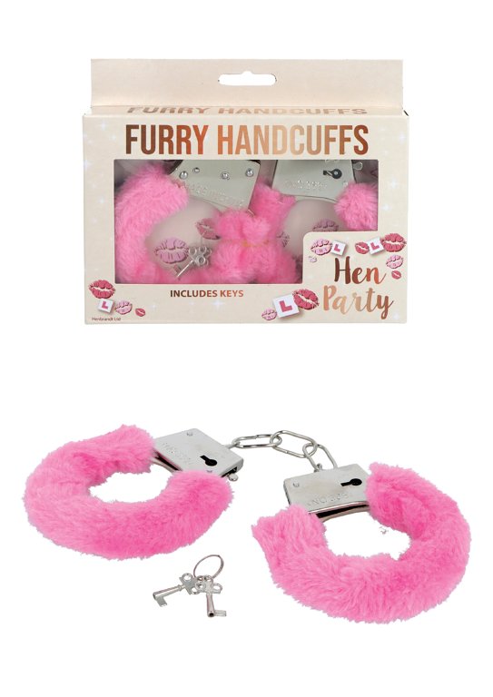 Furry Handcuffs with Keys (Pink)