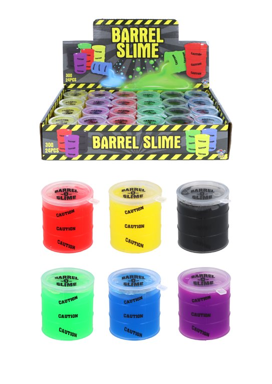 Mini Slime Barrel 4.5cm x 4cm (Assorted Colours)