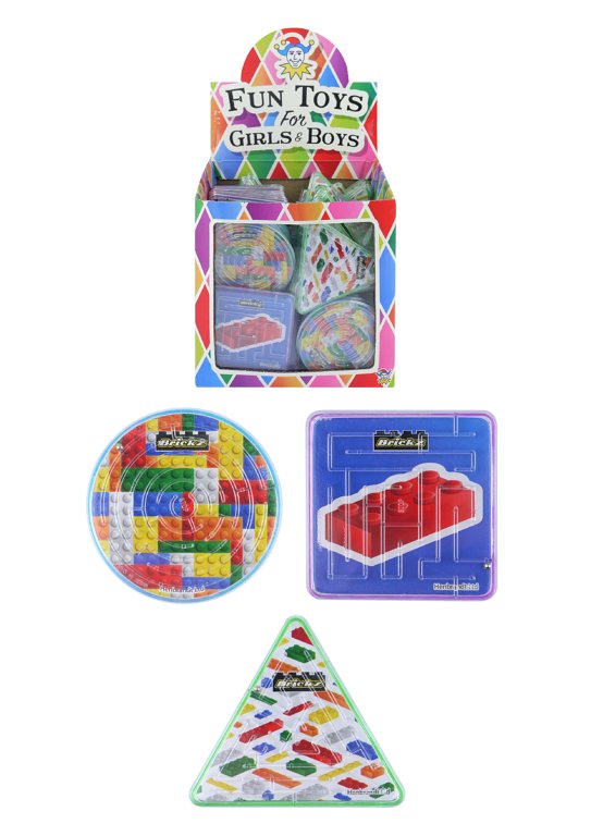 PUZZLE MAZE BRICKZ 3 ASTD SHAPES