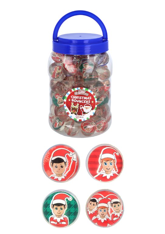 Elfin Around Bouncy Balls / Jet Balls (3.3cm) 4 Assorted Designs