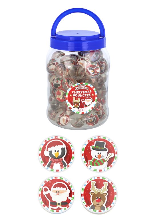 Christmas Bouncy Balls / Jet Balls (3.3cm) 4 Assorted Designs